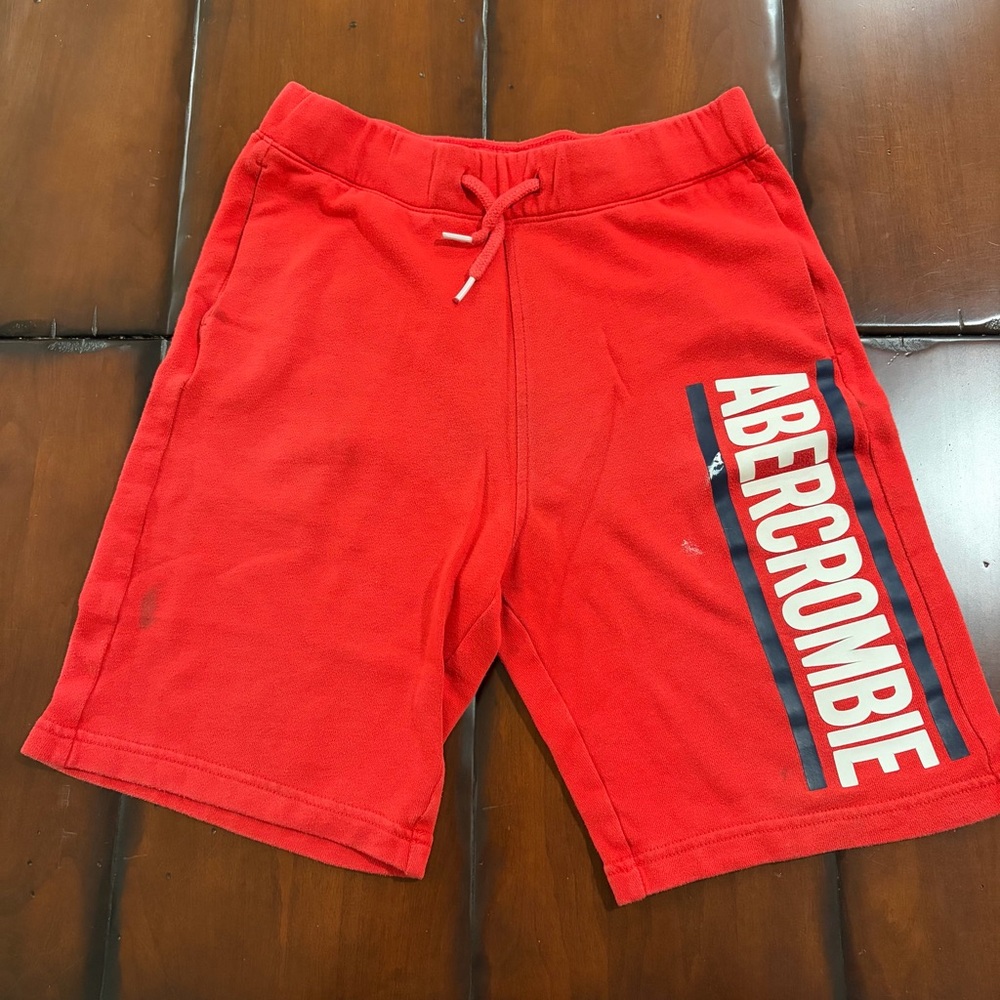 Abercrombie red kids shorts